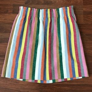 JCrew Mini colorful Striped Skirt